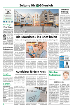 Die &raquo;Nordsee&laquo; ins Boot holen - Evangelischen Kirchengemeinde