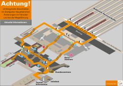 Fußwegeplan Hauptbahnhof Stuttgart