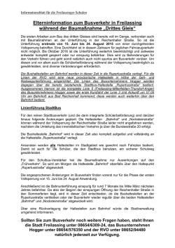 Informationsblatt f&uuml;r Sch&uuml;ler &uuml;ber die