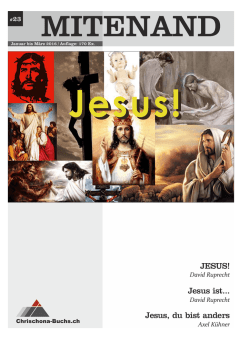 JESUS! - Chrischona Buchs