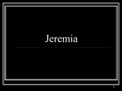 Jeremia - Biblische Lehre