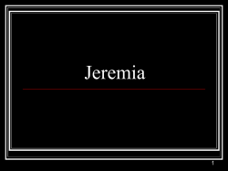 Jeremia - Biblische Lehre