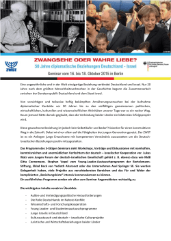 Eine ungew&ouml;hnliche und in der Welt einzigartige Beziehung