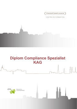Diplom Compliance Spezialist KAG