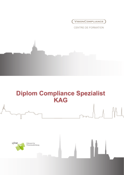 Diplom Compliance Spezialist KAG