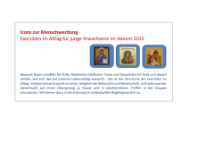 Icons zur Menschwerdung Exerzitien im Alltag f&uuml;r junge Erwachsene