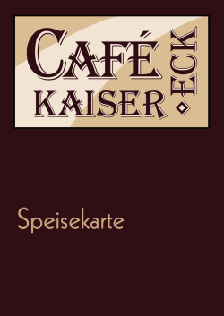 Speisekarte - Café Kaisereck