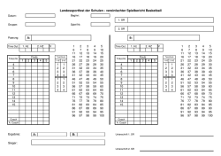 Spielbericht Basketball - Kreis Siegen
