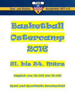 Basketball Ostercamp 2016 - Basketballkreis