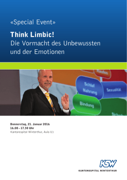 «Special Event» think limbic! Die Vormacht des Unbewussten und