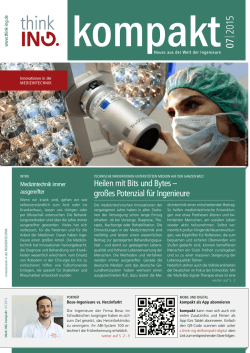 2015 Thema: Innovationen in der Medizintechnik
