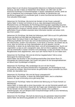 Interview mit Sabine Pabel - Hebammenhilfe f&uuml;r Gefl&uuml;chtete