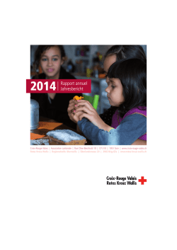 Jahresbericht 2014 - Rotes Kreuz Wallis