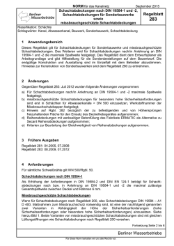 Regelblatt 283 - Berliner Wasserbetriebe