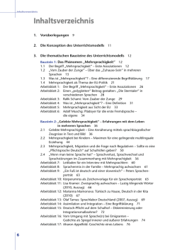 Inhaltsverzeichnis - Schulbuchzentrum Online