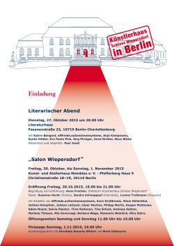 Einladung als PDF - Künstlerhaus Schloss Wiepersdorf