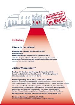 Einladung als PDF - Künstlerhaus Schloss Wiepersdorf