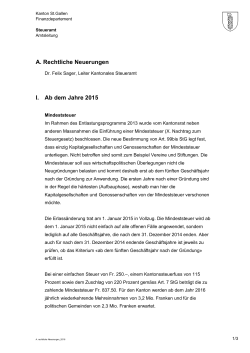 A. rechtliche Neuerungen_2016 - Kantonales Steueramt St.Gallen