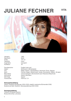 Vita PDF - Juliane Fechner