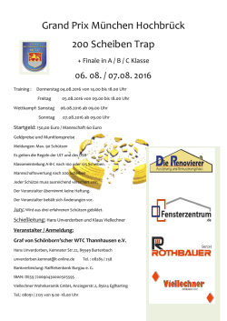 Grand Prix M&uuml;nchen Hochbr&uuml;ck 200 Scheiben
