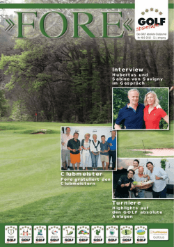 Interview Clubmeister Turniere