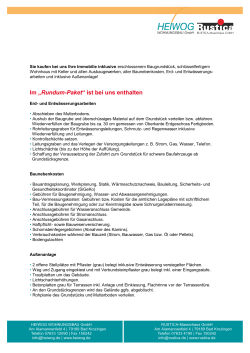 Im &bdquo;Rundum-Paket&ldquo; ist bei uns enthalten