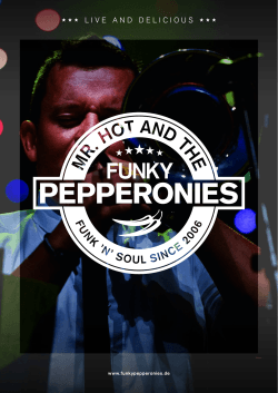 live and delicious - Mr. Hot And The Funky Pepperonies