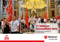 11. Malteser Romwallfahrt 2015