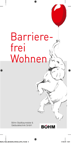 Barriere- frei Wohnen - Böhm Stadtbaumeister & Gebäudetechnik