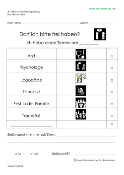 Darf ich bitte frei haben?