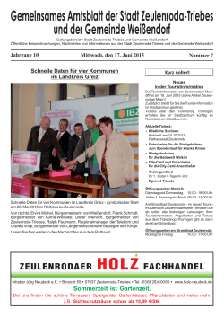 Amtsblatt Nr.7-2015 - Stadt Zeulenroda