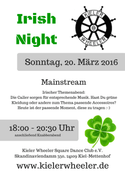 Irish Night - Kieler Wheeler