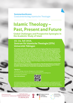 23.-24. Juli 2016, Zentrum für Islamische Theologie (ZITh