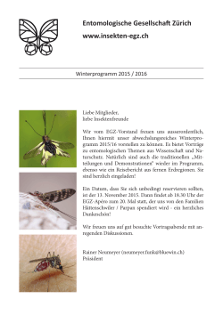 Entomologische Gesellschaft Zürich www.insekten
