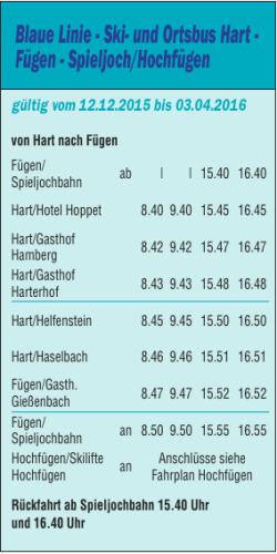 Ski- und Ortsbus Hart