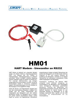 HART Modem - Umwandler an RS232