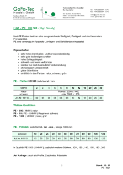 Handels GmbH Hart - PE HD 300 ( High Density)