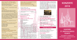 Jahresprospekt - Evangelisch-Lutherische Kirchengemeinde Pegnitz