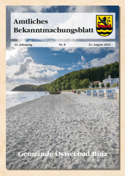 Nr. 8 vom 31. August 2015