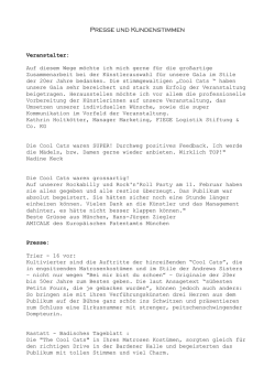 Presse und Kundenstimmen