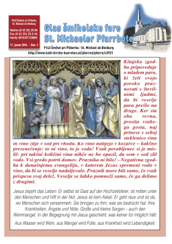 Glas &scaron;mihelske fare / St. Michaeler Pfarrbote vom 17. J&auml;nner 2016