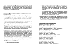 Infos zu Taufen in der Liebfrauenkirche