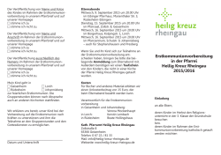 Informationen und Anmeldeformular