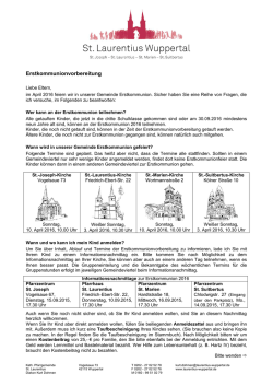 Erstkommunionvorbereitung