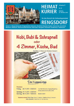 Heimat- u. B&uuml;rgerzeitung der Ortsgemeinden Anhausen