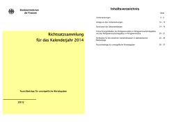 Richtsatzsammlung 2014 - GmbH