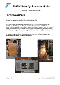 eine kleine Firmenvorstellung von uns.