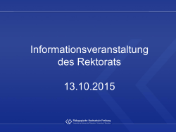 Informationen des Kanzler - P&auml;dagogische Hochschule Freiburg