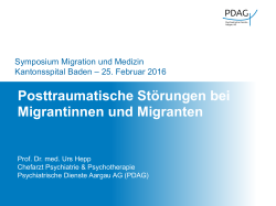 Posttraumatische Störungen bei Migrantinnen und Migranten