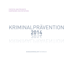 Jahresbericht Kriminalprävention in Österreich 2014